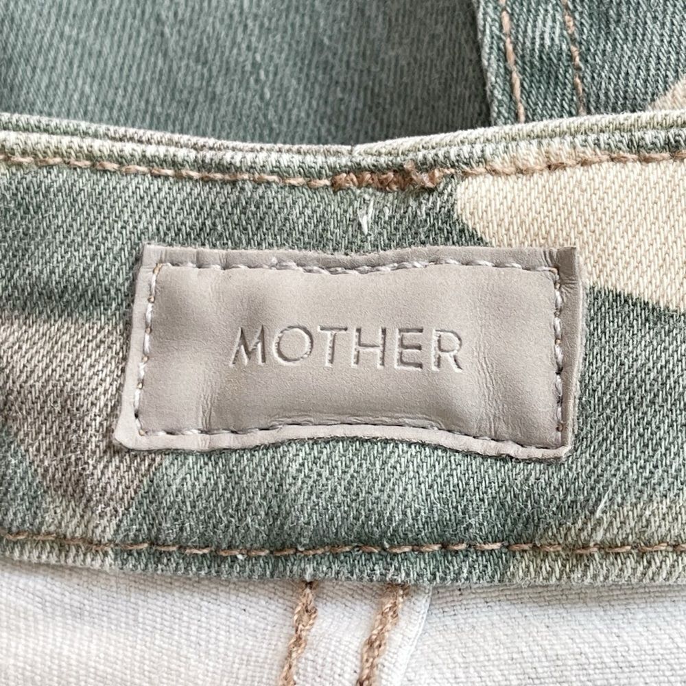 Mother jeans women's 26 High Waisted Looker Ankle Fray See Me Camo distressed - Picture 6 of 14